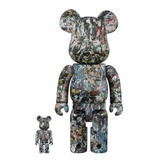 Medicom 100% + 400% Jackson Pollock Version 2 Be@rbrick Toy (Multi)
