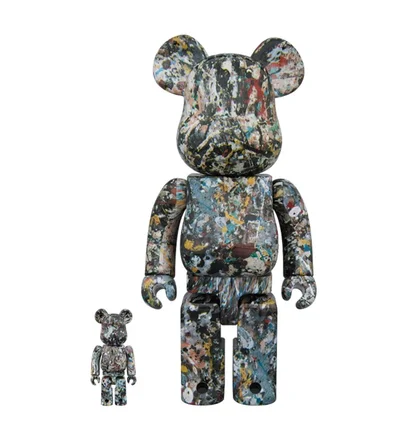 Medicom 100% + 400% Jackson Pollock Version 2 Be@rbrick Toy (Multi)