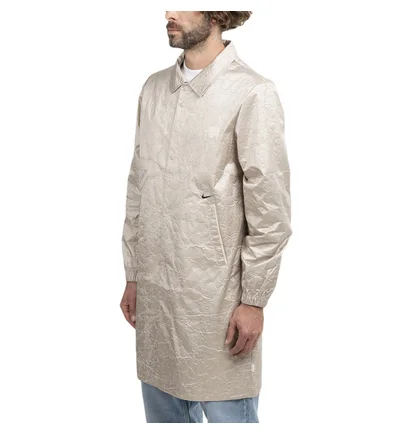 Nike Sportswear Style Essentials Men's Long Coaches Jacket (Beige)