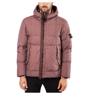 Stone Island Quilted Jacket (Dunkelrosa)