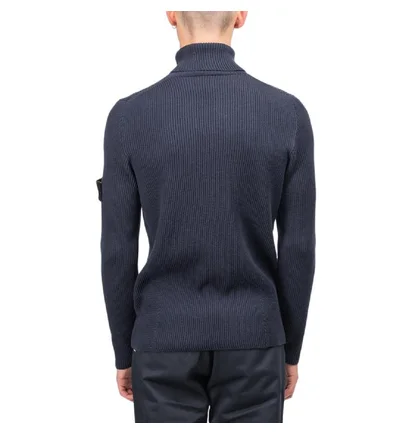 Stone Island Rib Wool Pullover (Navy)