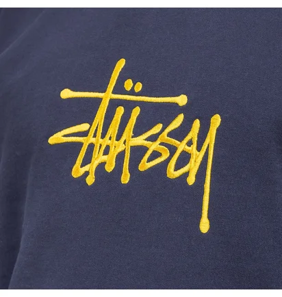 Stüssy Basic Embroidered Hoodie (Navy)