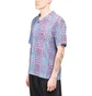 Stüssy Hand Drawn Houndstooth Shirt (Blau / Rot)
