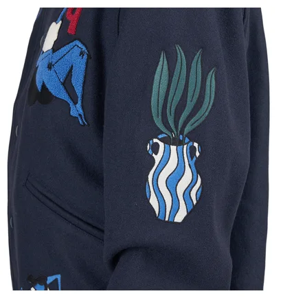 by Parra Run Sit & Bike Varsity Jacket (Navy)