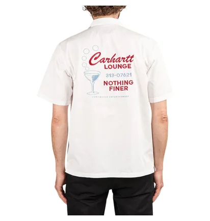 Carhartt WIP short sleeve Lounge Shirt (Weiß)