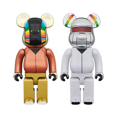 Medicom 400% Daftpunk Be@rbrick Toy (Black / Gold)