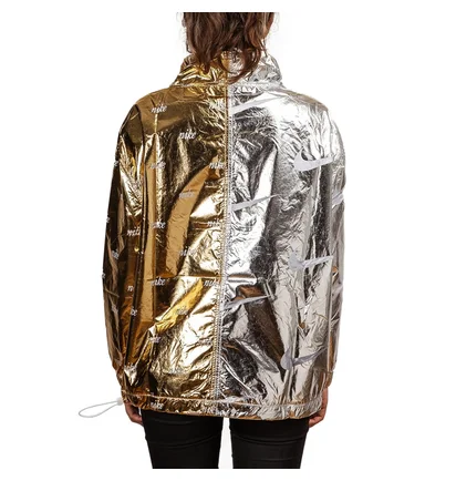 Nike WMNS NSW Metallic Jacket (Gold / Silber)