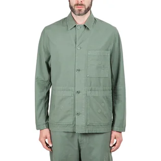 Norse Projects x Geoff McFetridge Mads Backsatin Shirt (Grüngrau)