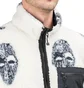 Stüssy Mask Jacquard Sherpa Jacket (Weiß / Schwarz)