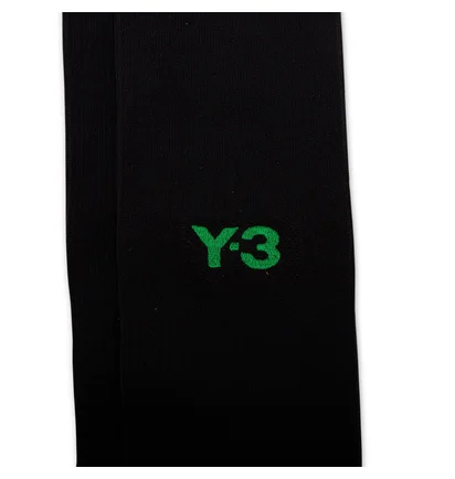 Y-3 Run Sock Hi (Schwarz / Grün)