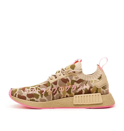 adidas NMD_R1 Primeknit 'Duck Camo' (Beige / Pink)