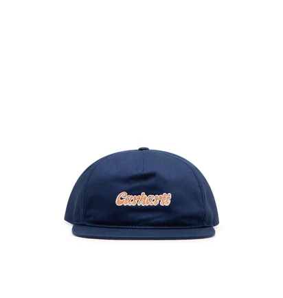 Carhartt WIP Liquid Script Cap (Blau / Orange)
