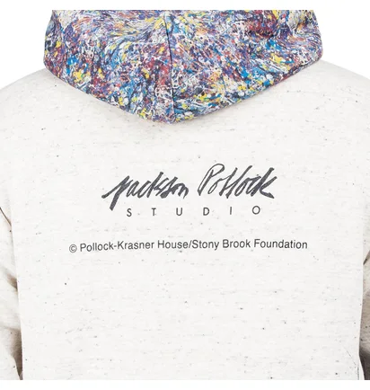 Medicom Adam Et Rope x Jackson Pollock Studio Splash Hoodie (Hellgrau)