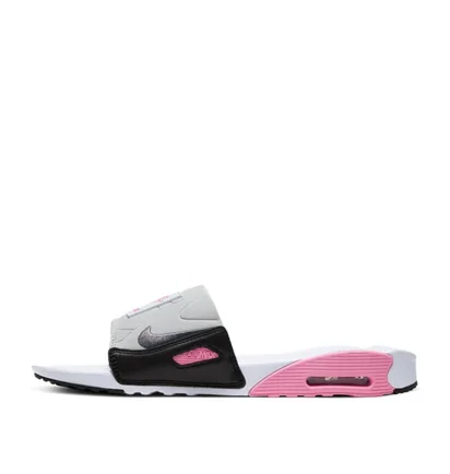 Nike Air Max 90 Slide (Weiß / Grau / Rosa)