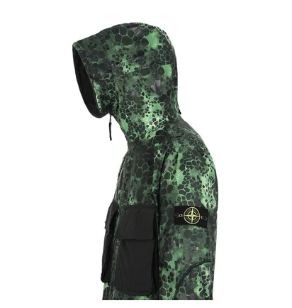 Stone Island Alligator Camo Light Cotton - Nylon Rep (Grün)