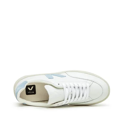 Veja WMNS V-12 Leather (Weiss / Blau)