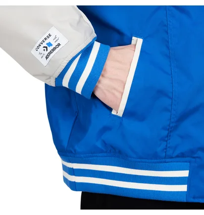 Converse x ADER ERROR Shapes Varsity Jacket (Blau / Creme)