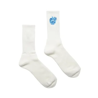 by Parra 1976 Logo Crew Socks (Weiß / Blau)