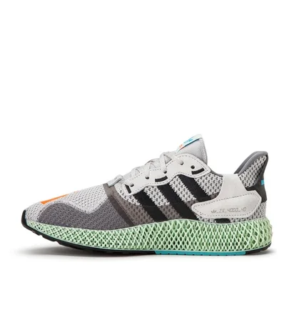 adidas ZX 4000 4D 'I Want I Can' (Grau / Rot / Blau)