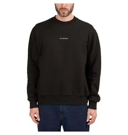 Han Kjobenhavn Distressed Crew Logo (Schwarz)