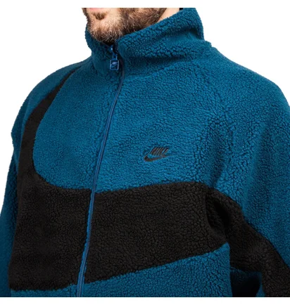 Nike NSW Reversible Swoosh Fullzip (Blau / Schwarz)