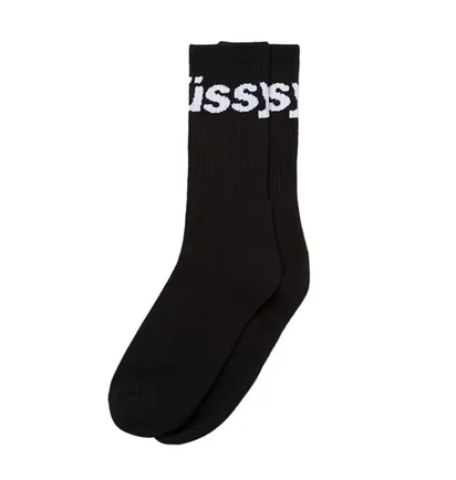 Stüssy Jacquard Logo Socks (Schwarz)