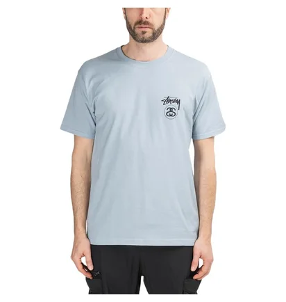 Stüssy Stock Link Tee (Graublau)