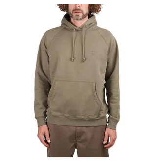 by Parra Script Logo Hooded Sweatshirt (Oliv)