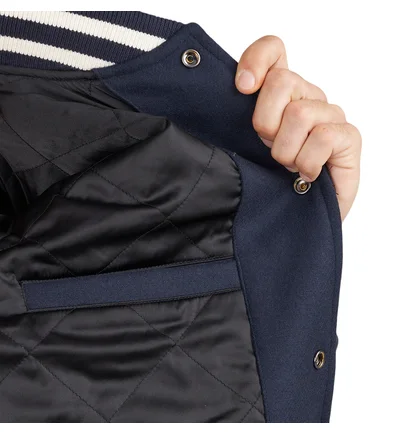 by Parra Run Sit & Bike Varsity Jacket (Navy)