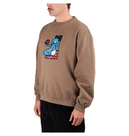 by Parra Future Visions Crew Neck Sweatshirt (Grau)