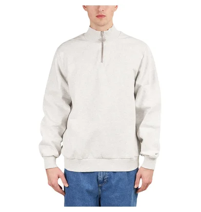 Han Kjobenhavn Half Zip Sweat (Hell Grau)
