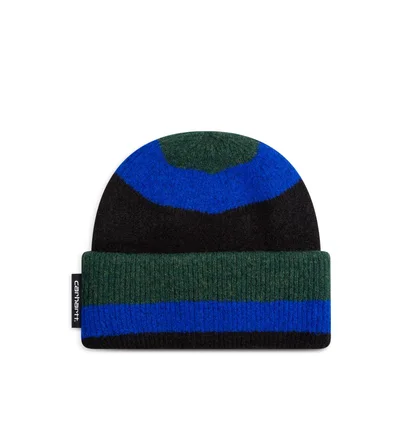 Carhartt WIP Sundling Beanie (Schwarz / Blau / Grün)