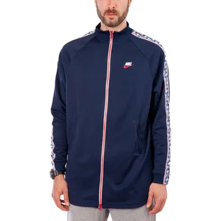 Nike NSW Taped Track Jacket Poly (Dunkelblau / Weißl)