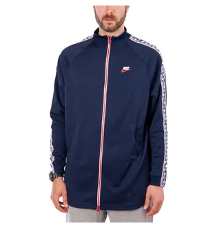 Nike NSW Taped Track Jacket Poly (Dunkelblau / Weißl)