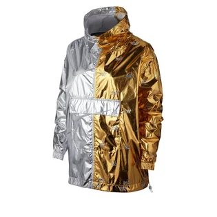 Nike WMNS NSW Metallic Jacket (Gold / Silber)