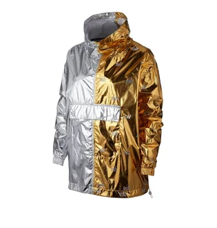 Nike WMNS NSW Metallic Jacket (Gold / Silber)