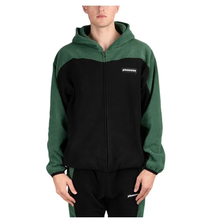 Pleasures Whiskey Zip Hoodie (Grün / Schwarz)