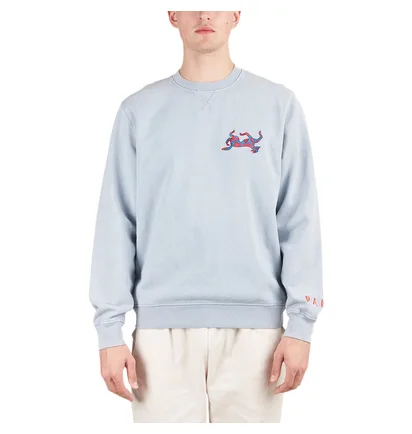 Parra Upside Dog Race Crewneck (Blau)