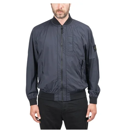 Stone Island Skin Touch Nylon-TC Packable Jacket (Navy)