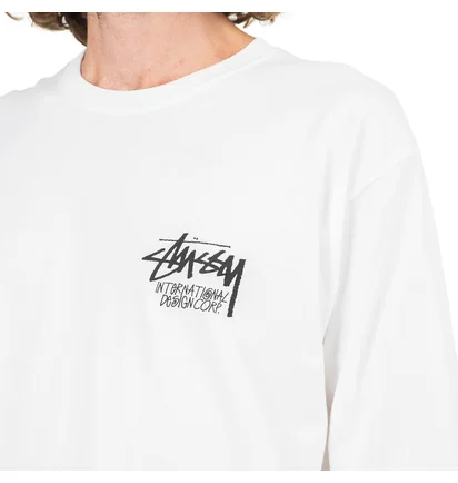 Stüssy Masked Longsleeve (Weiß)