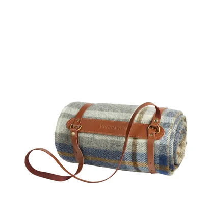 Pendleton Motor Robe with Leather Carrier (Raleigh Plaid)