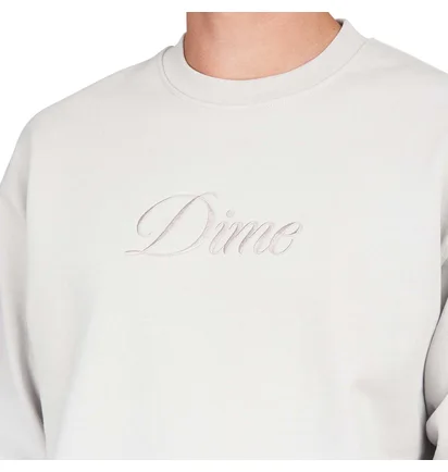 Dime Cursive Logo Crewneck (Grau)