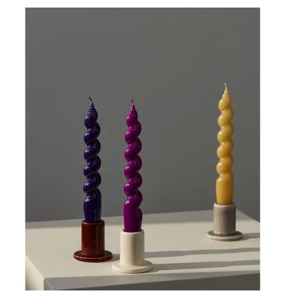 HAY Tube Candleholder Small (Braun)