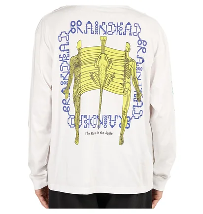 Brain Dead Worm in the apple long sleeve (Weiss)
