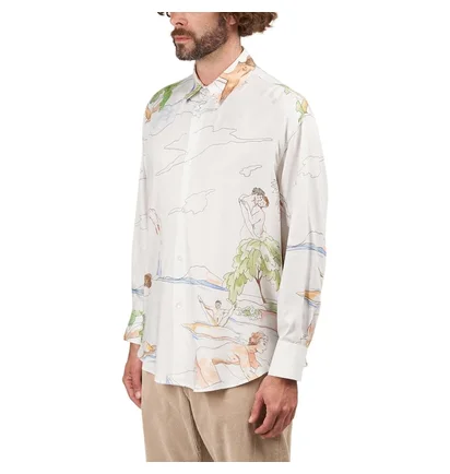 Carne Bollente A Curious Night Allover Shirt (Weiß)