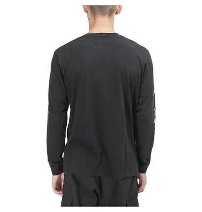 Edwin Gang II TS LS Cotton Single Jersey (Schwarz)