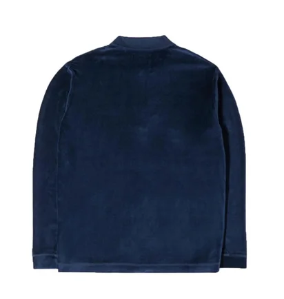 Edwin Key Polo LS Plush (Blau)