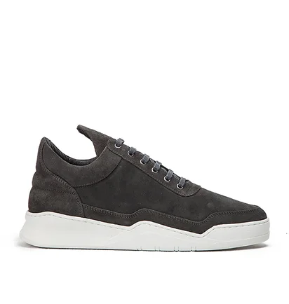 Filling Pieces Low Top Ghost Waxed Suede (Dunkelgrau)