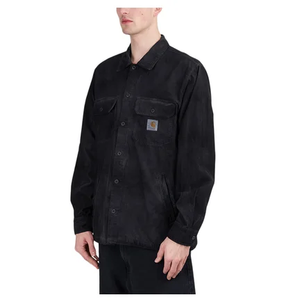 Carhartt WIP Dixon Chromo Shirt Jac (Schwarz / Grau)