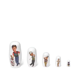 Metalwood Nesting Dolls (Weiss)